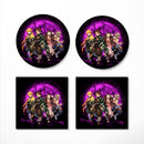 Demon Slayer Team Pink Moonlight Ceramic Drink Coasters