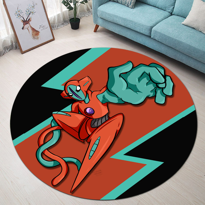 Deoxys Pokemon Round Carpet Rug Bedroom Livingroom Home Decor