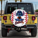 Detroit Tigers Car Spare Tire Cover With Camera Hole