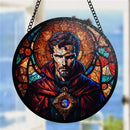Dr Strange Round Stained Glass Window Hanging Panel Suncatcher