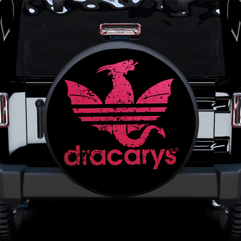 House of the Dragon Dracarys Pink Car Spare Tire Covers Gift For Campers