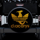 House of the Dragon Dracarys Yellow Car Spare Tire Cover