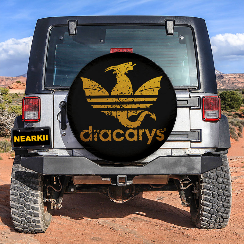 House of the Dragon Dracarys Yellow Car Spare Tire Cover