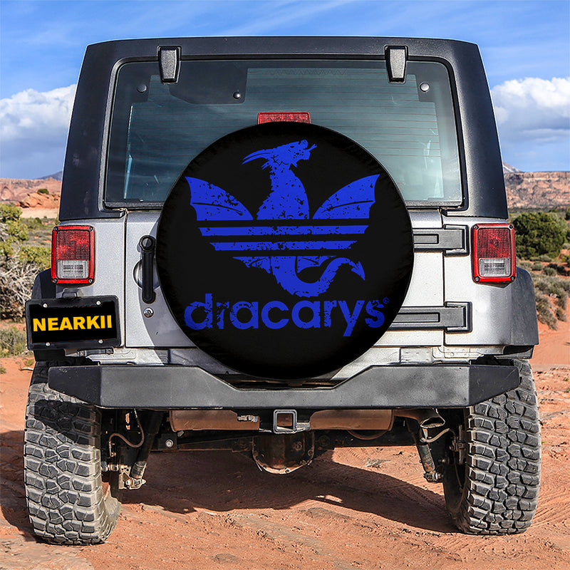 House of the Dragon Dracarys Blue Car Spare Tire Cover