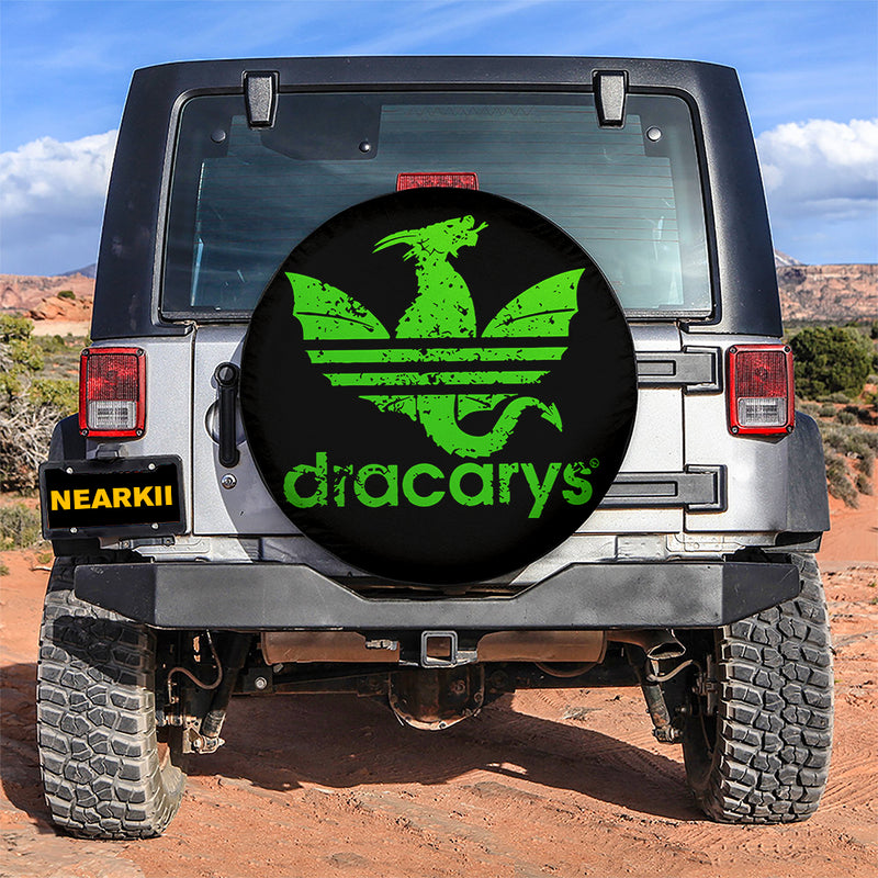 House of the Dragon Dracarys Green Car Spare Tire Cover