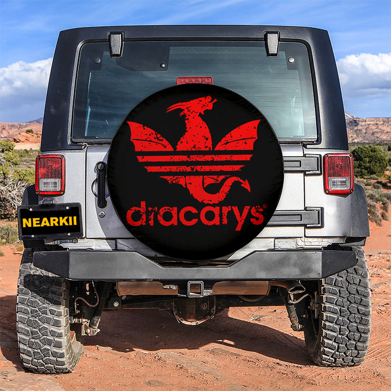 House of the Dragon Dracarys Red Car Spare Tire Cover