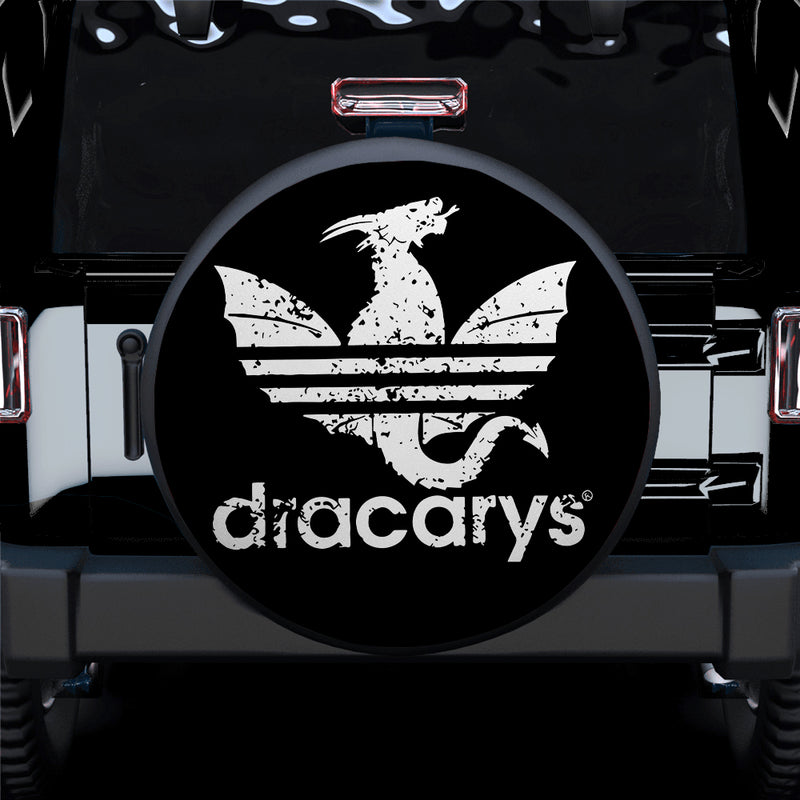 House of the Dragon Dracarys White Car Spare Tire Cover