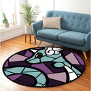 Dragonair Stained Glass Round Rug