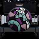 Dragonair Stained Glass Car Spare Tire Cover