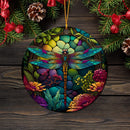 Dragonfly Stained Glass Mica Ornament Perfect Gift For Holiday