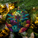 Dragonfly Stained Glass Mica Ornament Perfect Gift For Holiday