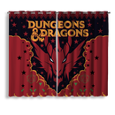 Dungeons & Dragons Christmas Window Curtain