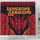 Dungeons & Dragons Christmas Shower Curtain
