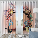 Eevee Evolution Cherry Blossom Window Curtain