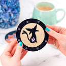 Eevee Espeon Evolution Ghost Mockup Ceramic Drink Coasters