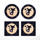 Eevee Espeon Evolution Ghost Mockup Ceramic Drink Coasters