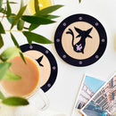 Eevee Espeon Evolution Ghost Mockup Ceramic Drink Coasters
