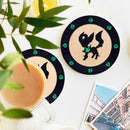 Eevee Leafeon Evolution Ghost Mockup Ceramic Drink Coasters