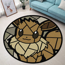 Eevee Stained Glass Round Rug