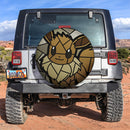 Eevee Stained Glass Car Spare Tire Cover