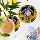 Eeyore Sunflower Zipper Ceramic Drink Coasters