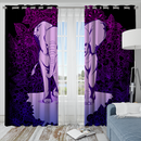 Elephant Shower Window Curtain