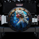 Elsa Stained Glass Sun Catcher Car Spare Tire Cover