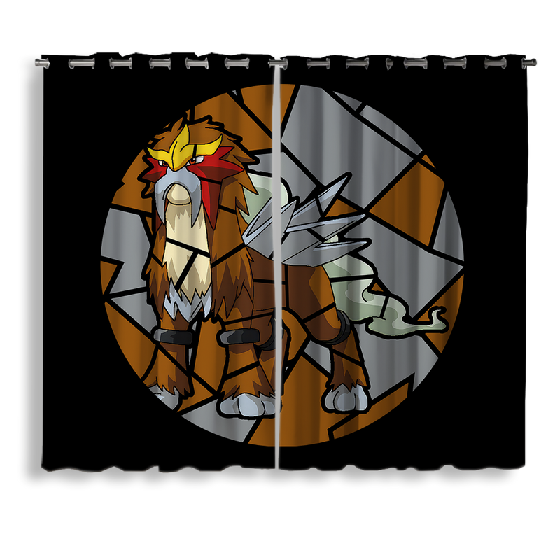 Entei Stained Glass Window Curtain