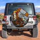 Entei Stained Glass Car Spare Tire Cover