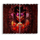 Eren Attack On Titans Founding Titan Break Wall Anime Window Curtain