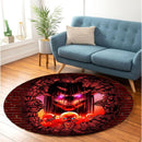 Eren Attack On Titans Founding Titan Break Wall Anime Round Rug
