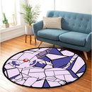 Espeon Eevee Evolution Stained Glass Round Rug
