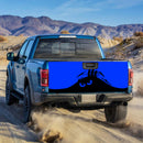 Evil Monster Peeping Peek a Boo Funny Blue Truck Tailgate Decal Sticker