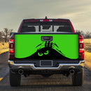 Evil Monster Peeping Peek A Boo Funny Green Truck Tailgate Decal Sticker