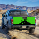 Evil Monster Peeping Peek A Boo Funny Green Truck Tailgate Decal Sticker