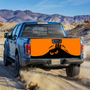 Evil Monster Peeping Peek A Boo Funny Orange Truck Tailgate Decal Sticker
