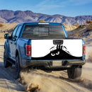 Evil Monster Peeping Peek A Boo Funny White Truck Tailgate Decal Sticker