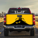 Evil Monster Peeping Peek A Boo Funny Yellow Truck Tailgate Decal Sticker