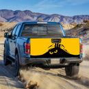 Evil Monster Peeping Peek A Boo Funny Yellow Truck Tailgate Decal Sticker