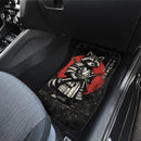 Fight Me Coward Retro Samurai Raccoon Car Floor Mats