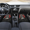 Fight Me Coward Retro Samurai Raccoon Car Floor Mats