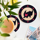 Flareon Eevee Mockup Ceramic Drink Coasters