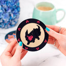 Flareon Eevee Mockup Ceramic Drink Coasters