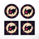 Flareon Eevee Mockup Ceramic Drink Coasters