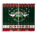 Friends Christmas Window Curtain