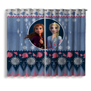 Frozen Elsa Anna Christmas Window Curtain