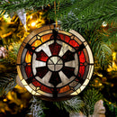 Galactic Empire Logo Stained Glass Mica Ornament Perfect Gift For Holiday