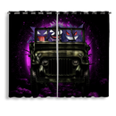 Gengar Ghost Halloween Moonlight Jeep Funny Window Curtain