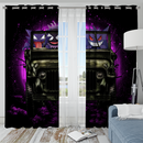 Gengar Ghost Halloween Moonlight Jeep Funny Window Curtain