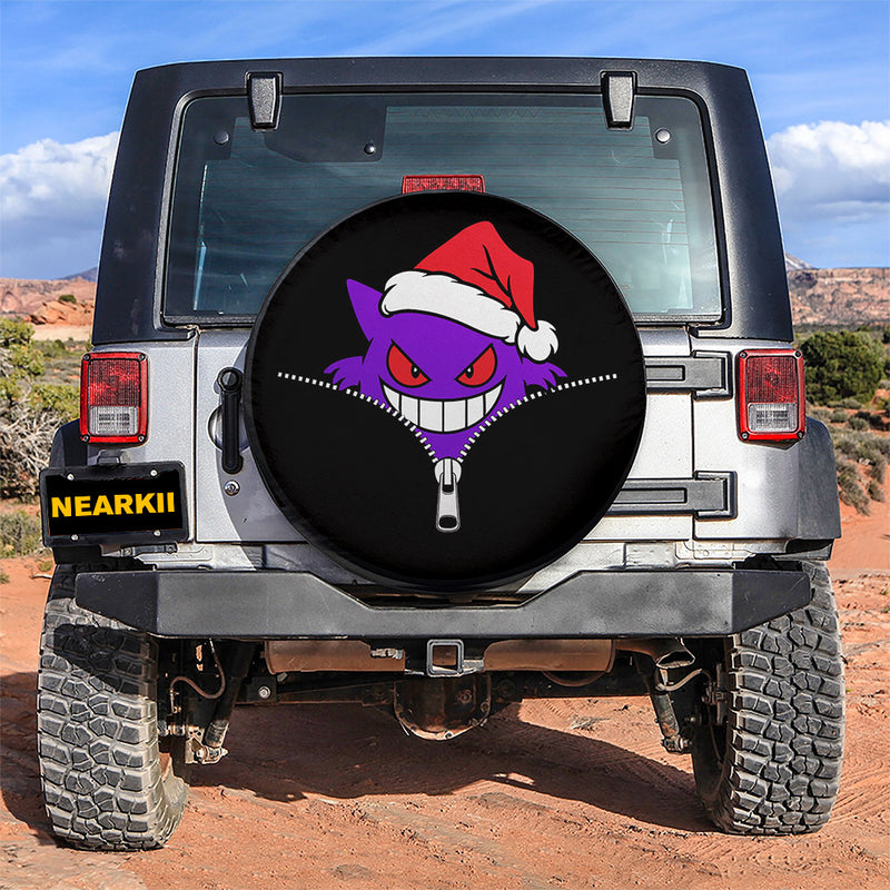 Gengar Noel Zipper Hide Jeep Car Spare Tire Cover
